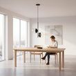 Revive Black Finish 2 Bulb Pendant Light