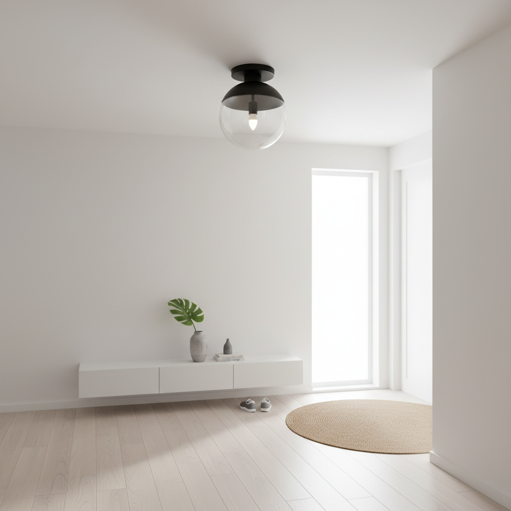 Revive Black Finish Ceiling Light