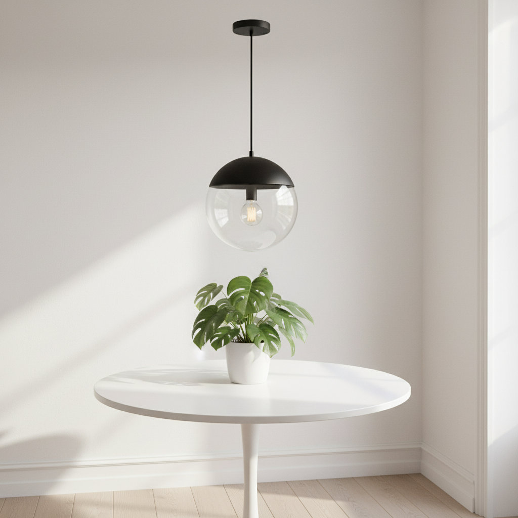 Revive Black Finish Pendant Light