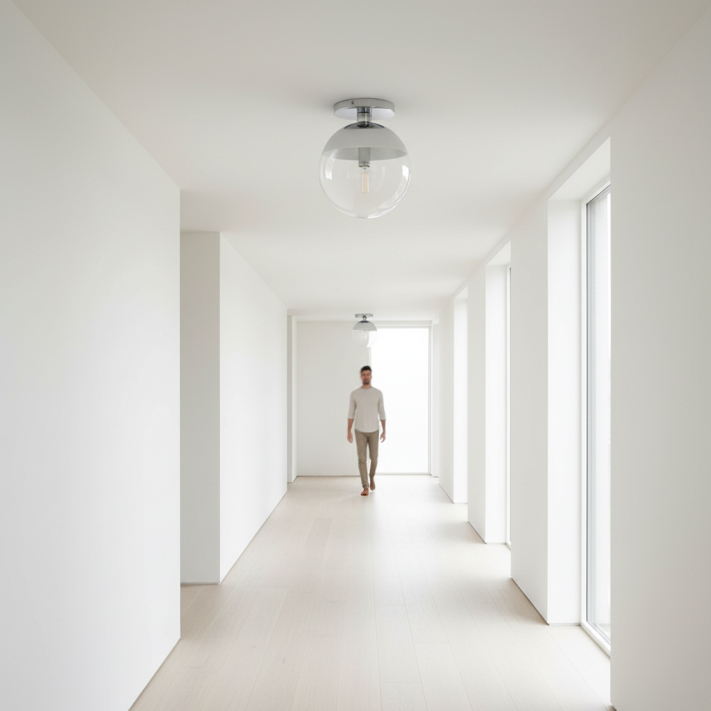 Revive Chrome Finish Ceiling Light