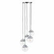 Revive Chrome Finish Five Pendant Lights