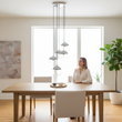 Revive Chrome Finish Five Pendant Lights