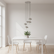 Revive Chrome Finish Five Pendant Lights