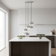 Revive Chrome Finish Five Pendant Lights