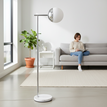 Revive Chrome Finish Floor Lamp