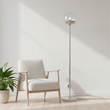 Revive Chrome Finish Metal Floor Lamp