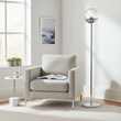 Revive Chrome Finish Metal Floor Lamp
