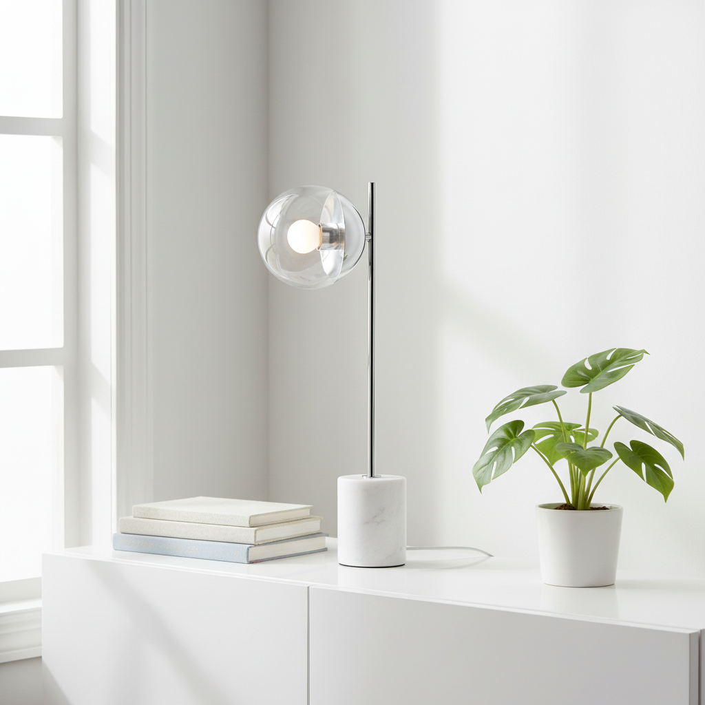 Revive Chrome Finish Table Lamp