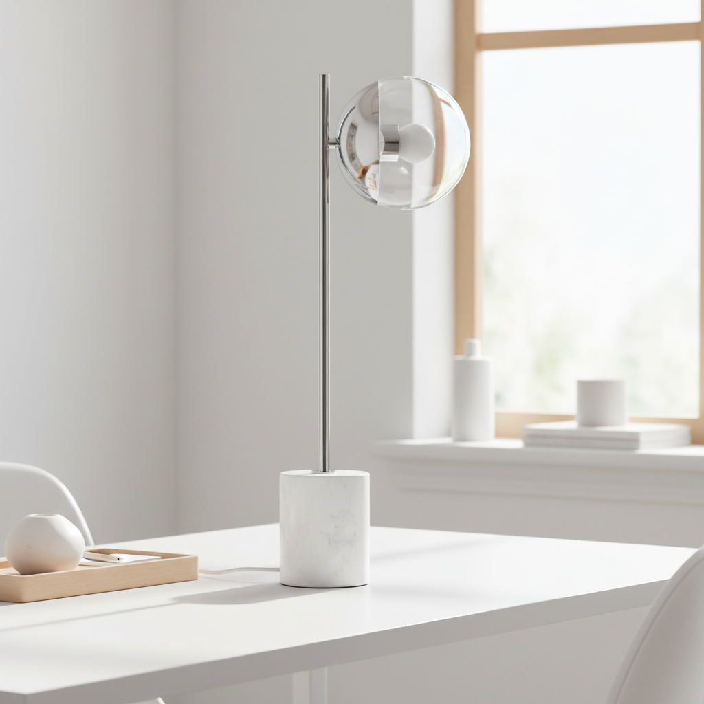 Revive Chrome Finish Table Lamp