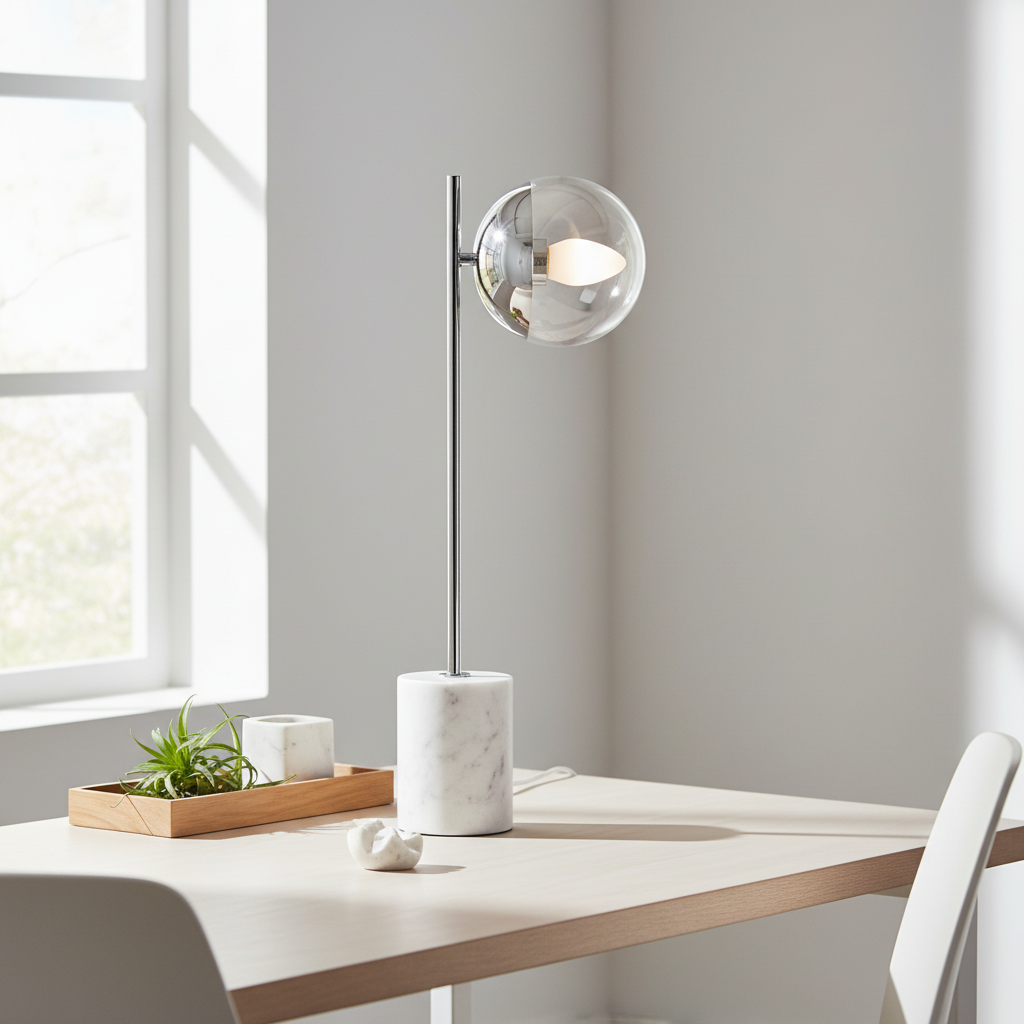 Revive Chrome Finish Table Lamp