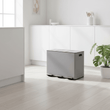 Rex 45L Matte Grey 3 Compartment Recycle Bin