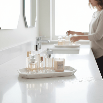 Riviera Marble Effect Vanity Tray