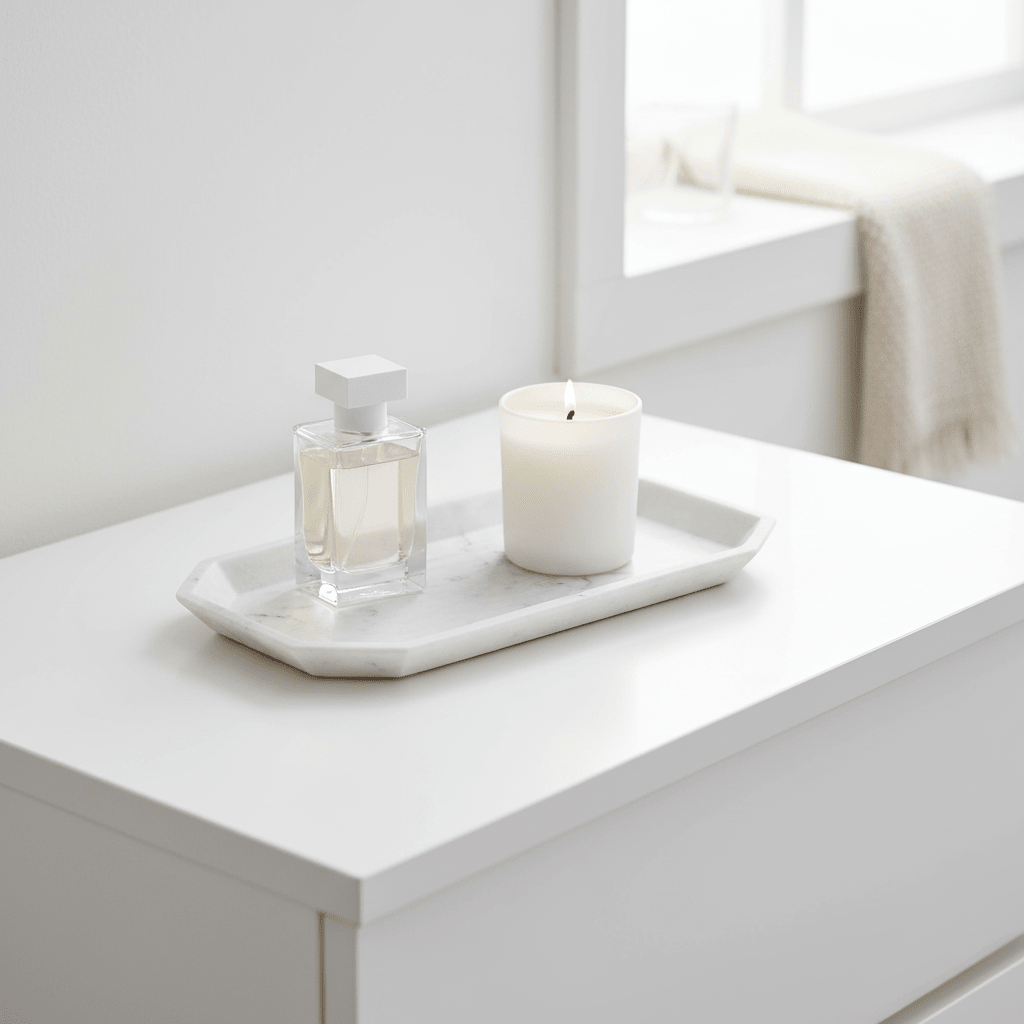 Riviera Marble Effect Vanity Tray