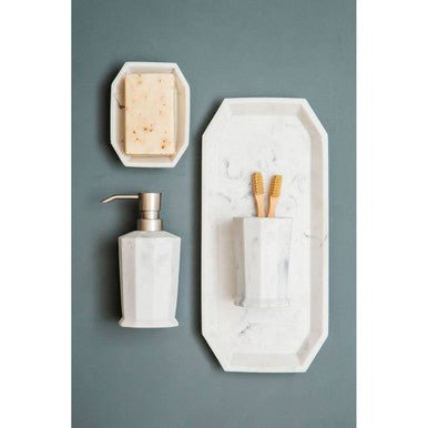 Riviera Two Compartment Toothbrush Holder