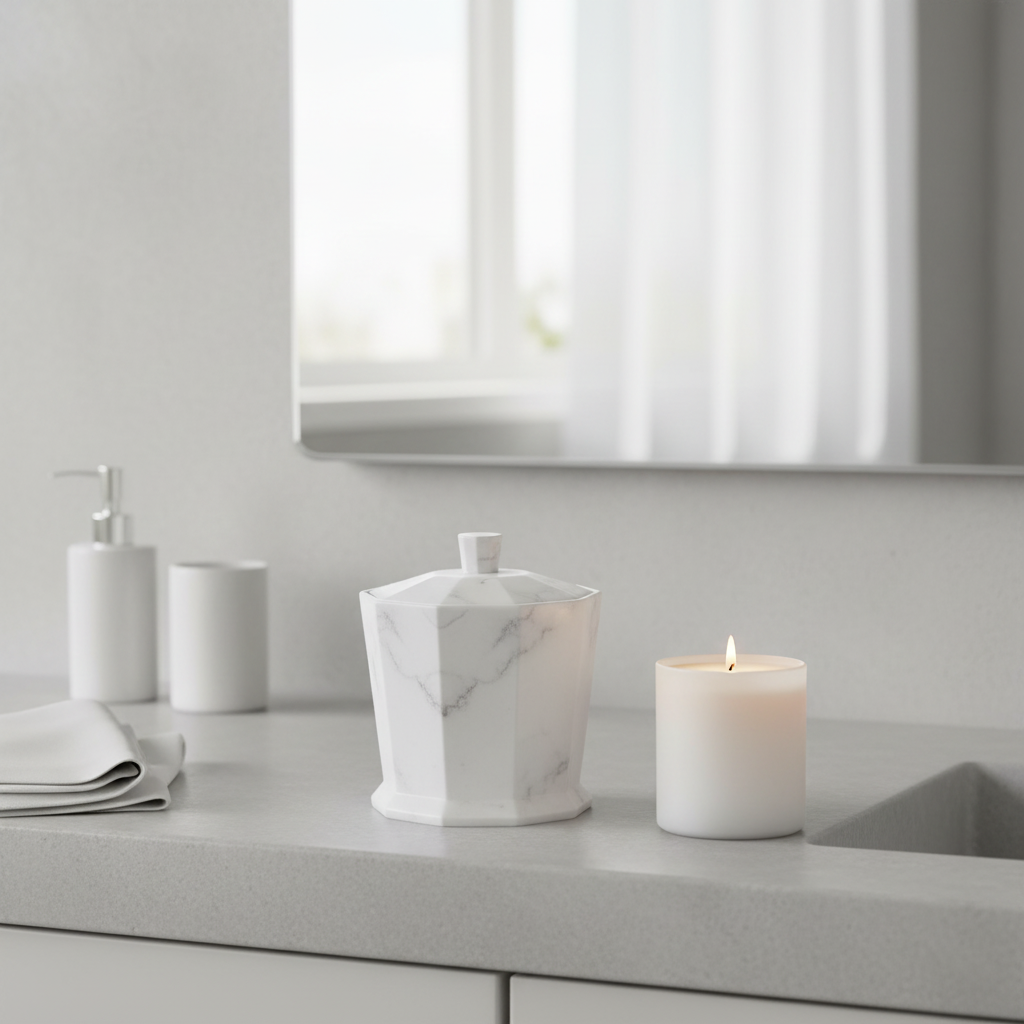 Riviera Grey Cotton Jar
