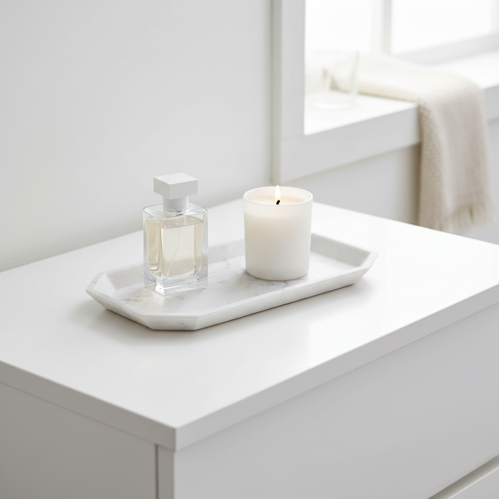 Riviera Marble Effect Vanity Tray