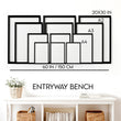 Wall art size guide — Hallway