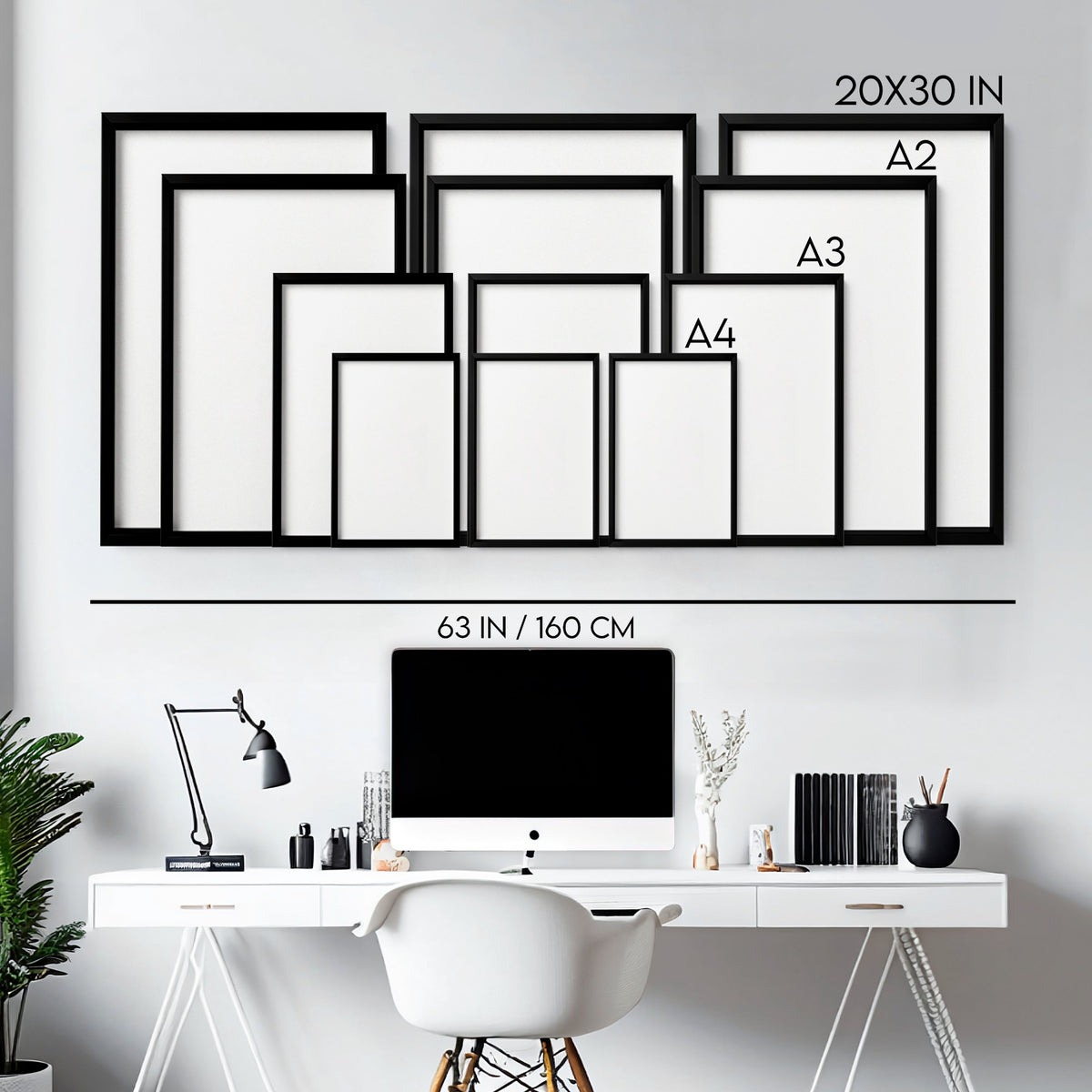 Wall art size guide — Office