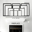Wall art size guide — Above Fireplace