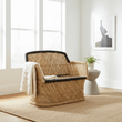 Rowan Two Seater Natural And Black Sofa