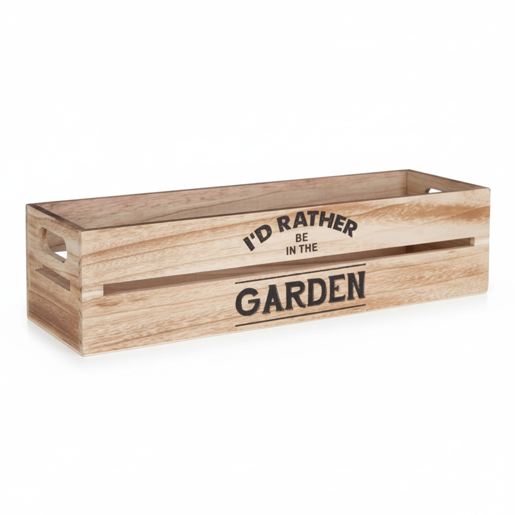 Rustic Natural Planter And Herb Crate