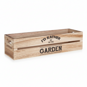Rustic Natural Planter And Herb Crate