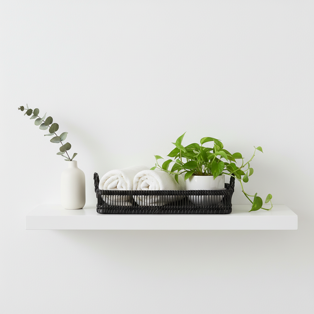 Rustic Rattan And Bamboo Black Rectangul