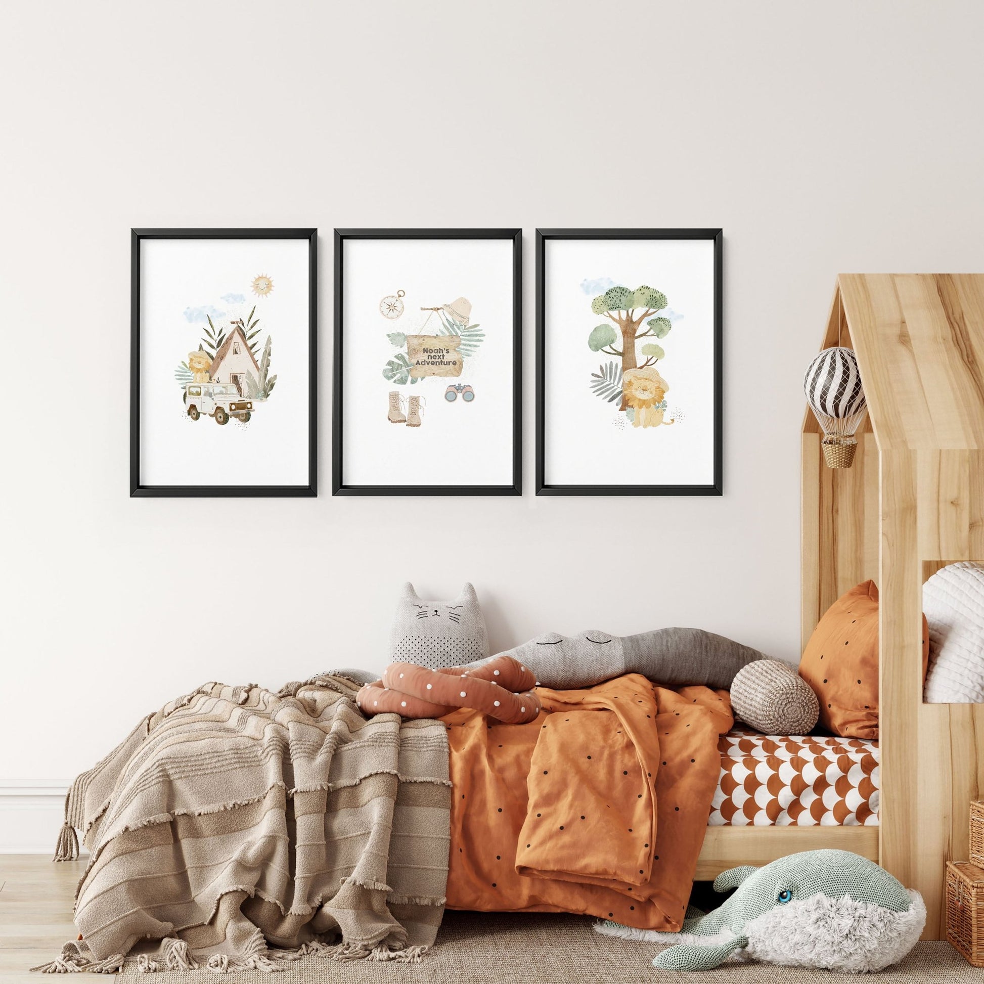 Safari Animal Print | Set of 3 wall art prints