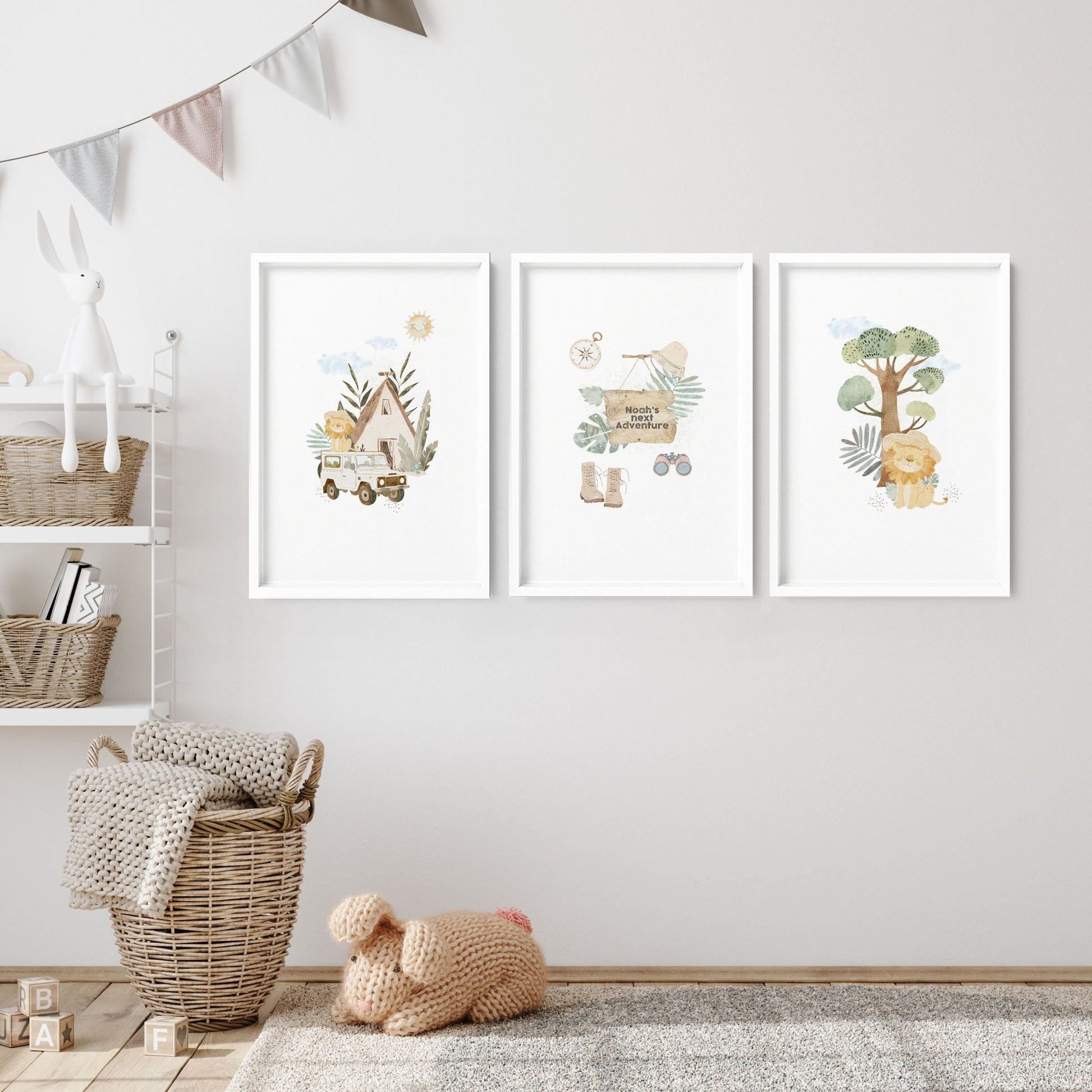 Safari Animal Print | Set of 3 wall art prints