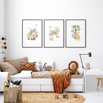 Safari Animal Print | Set of 3 wall art prints