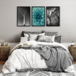 Safari Bedroom | Set of 3 African Wildlife Wall art Prints
