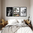 Safari Bedrooms | Set of 3 African Wildlife Wall art Prints
