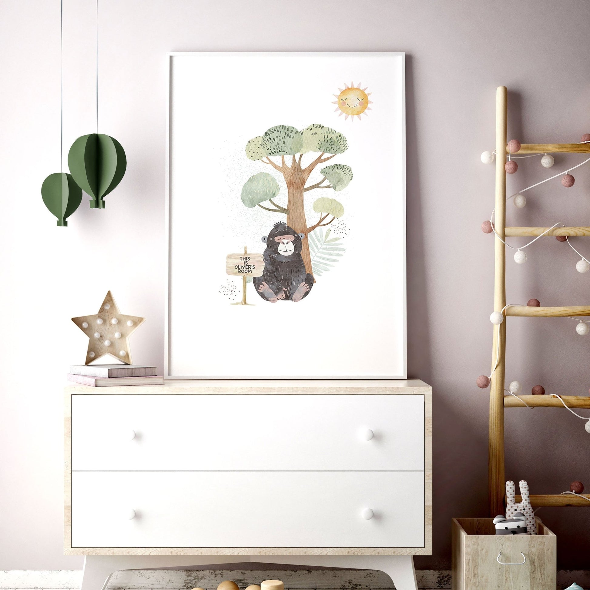 Safari Wall Art For Nursery | Set of 3 wall art prints