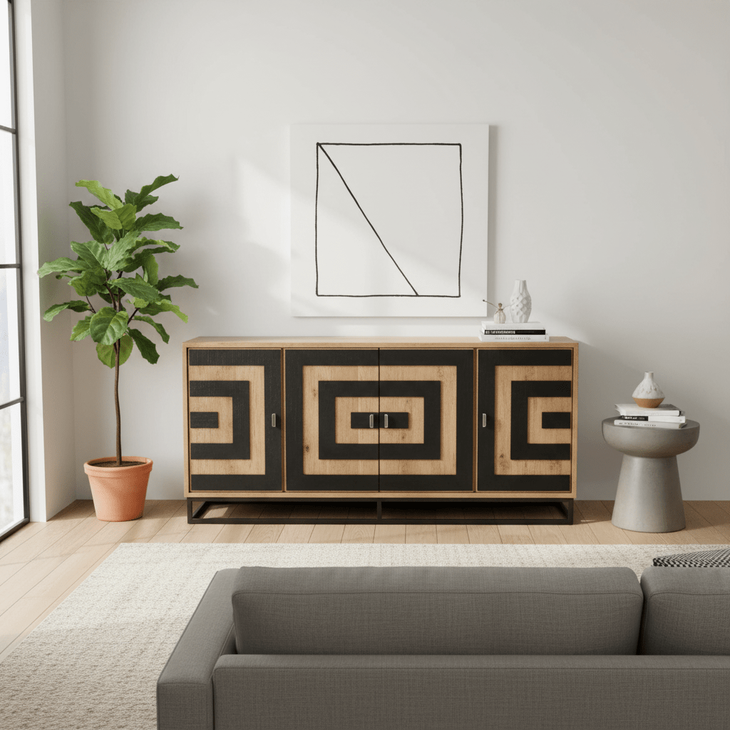 Salem 4 Door Mango Wood Sideboard