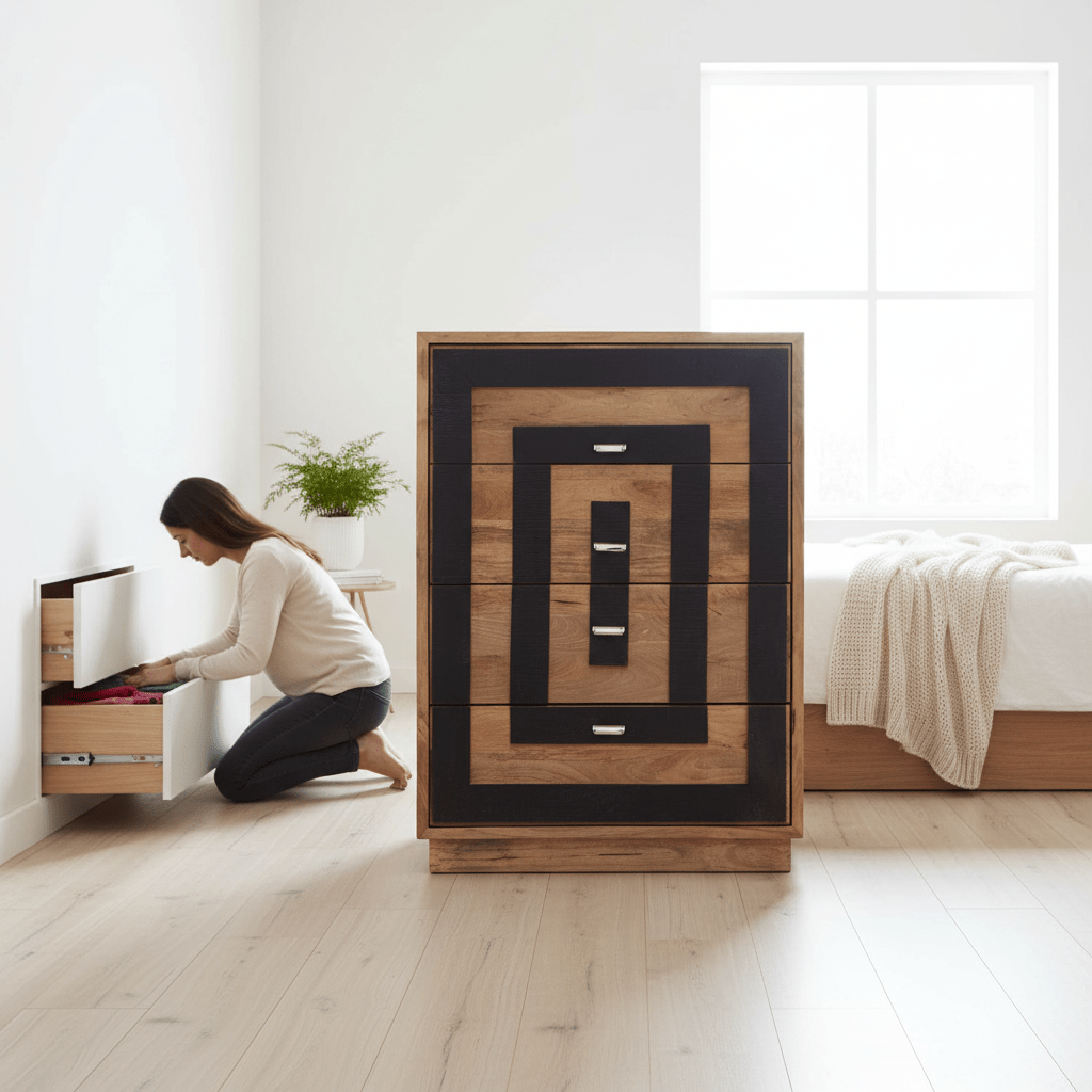 Salem Mango Wood Chest of 4 Drawers