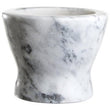 Salerno Grey Marble Curved Mortar And Pestle