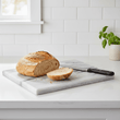 Salerno Large White Marble Rectangular Chopping and Serving Board