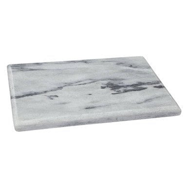 Salerno Large White Marble Rectangular Chopping and Serving Board