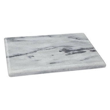Salerno Large White Marble Rectangular Chopping and Serving Board