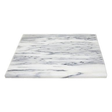 Salerno Large White Marble Rectangular Chopping and Serving Board