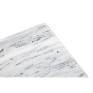 Salerno Large White Marble Rectangular Chopping and Serving Board