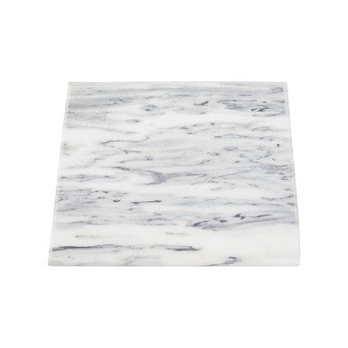 Salerno Large White Marble Rectangular Chopping and Serving Board