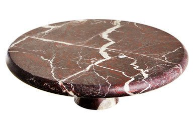 Salmo Red Marble Cake Stand