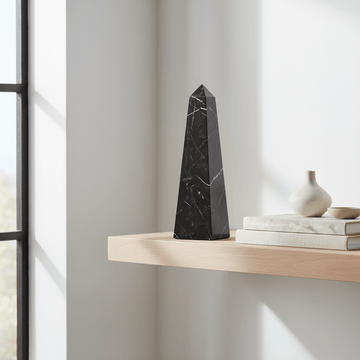 Salmo Small Black Marble Obelisk