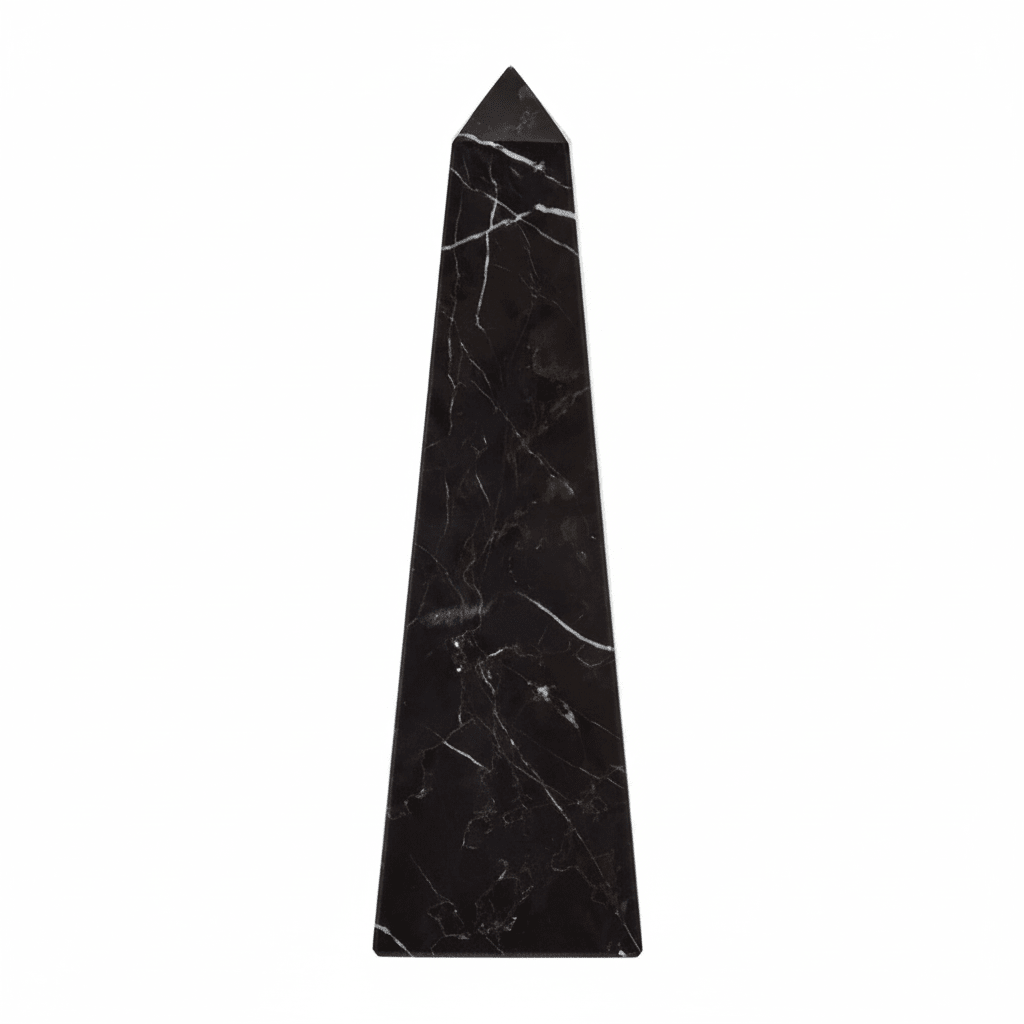 Salmo Small Black Marble Obelisk
