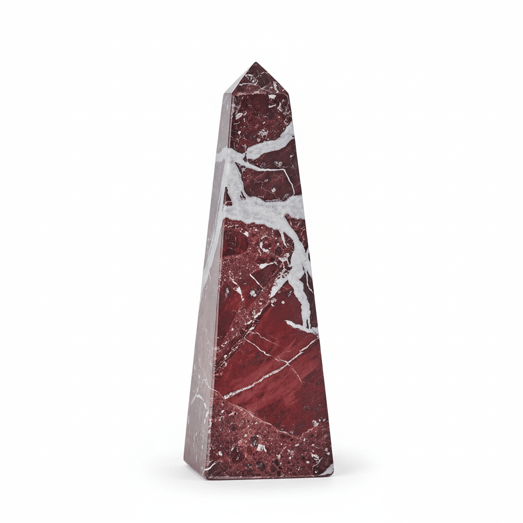 Salmo Small Red Marble Obelisk