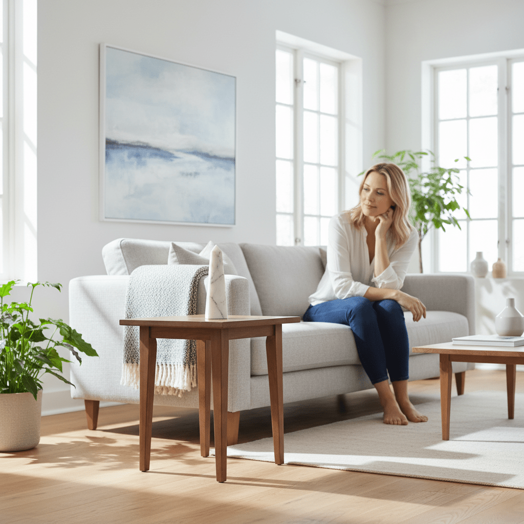 Salmo Small White Marble Obelisk