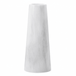 Salmo White Marble Tapered Vase