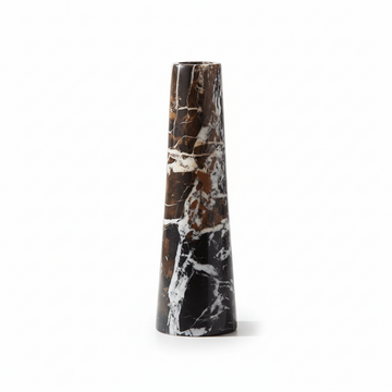 Salmo Black Marble Tapered Vase