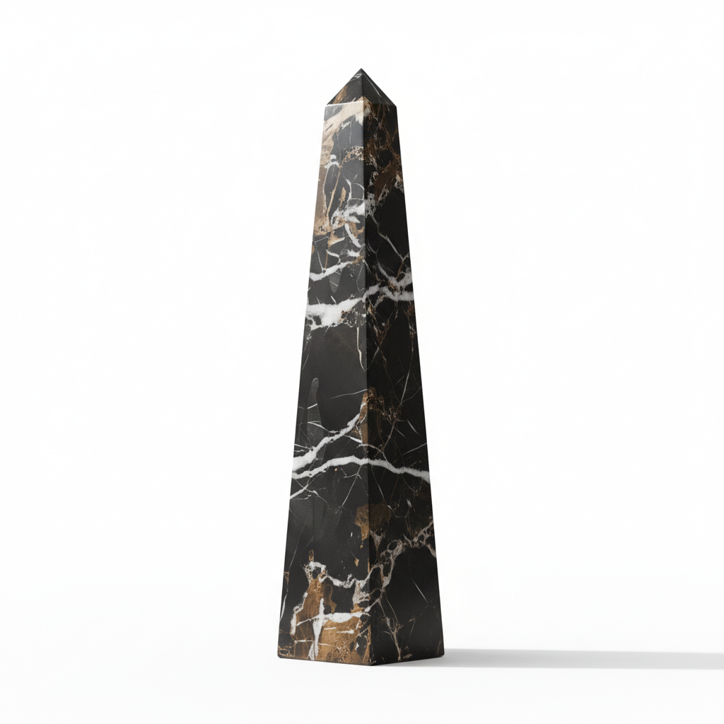 Salmo Large Black Marble Obelisk
